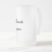 Eenvoudig minimaal elegant dankzij elegant aangepa matglas bierpul (Voorkant rechts)