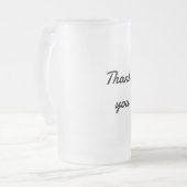 Eenvoudig minimaal elegant dankzij elegant aangepa matglas bierpul (Voorkant links)