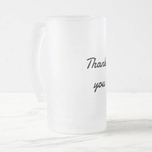 Eenvoudig minimaal elegant dankzij elegant aangepa matglas bierpul (Voorkant links)