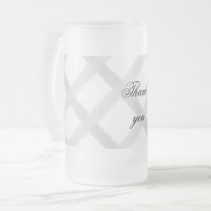 Eenvoudig minimaal elegant dankzij elegant aangepa matglas bierpul
