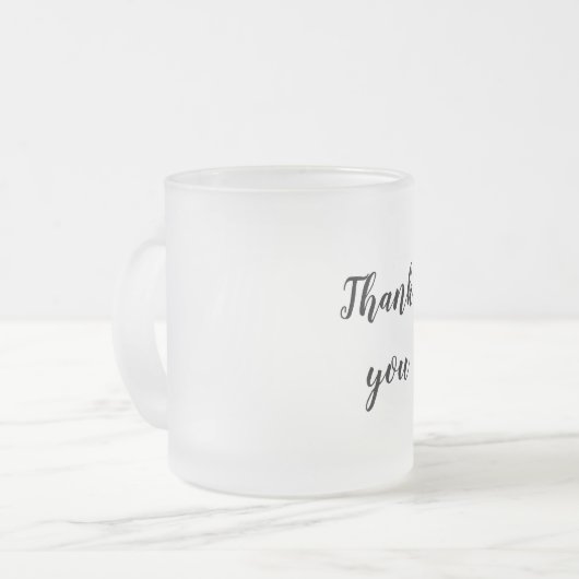 Eenvoudig minimaal elegant dankzij elegant aangepa matglas koffiemok (Voorkant links)