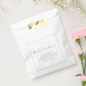 Eenvoudig minimaal elegant grafisch Vrijgezellenfe Bedankzakje (Gezegeld)