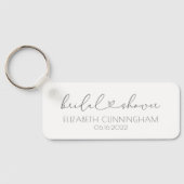 Eenvoudig minimaal elegant grafisch Vrijgezellenfe Sleutelhanger (Achterkant)