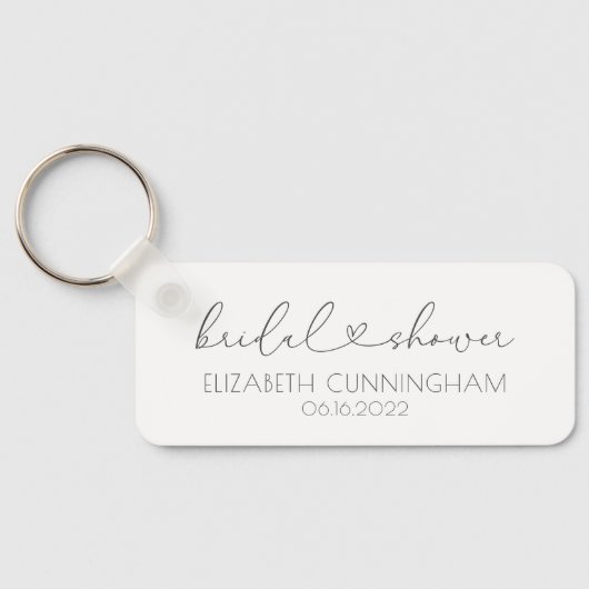 Eenvoudig minimaal elegant grafisch Vrijgezellenfe Sleutelhanger (Achterkant)