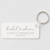 Eenvoudig minimaal elegant grafisch Vrijgezellenfe Sleutelhanger (Voorkant)