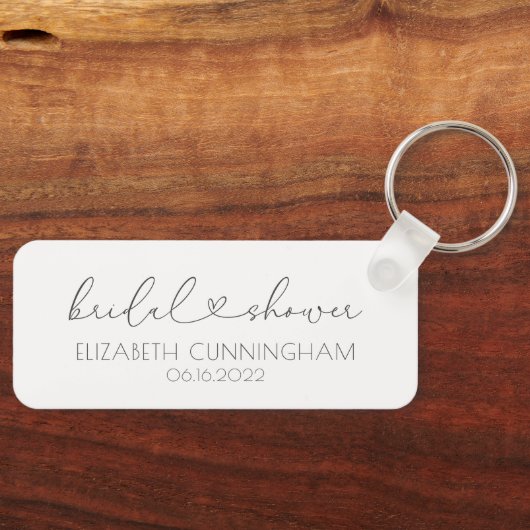 Eenvoudig minimaal elegant grafisch Vrijgezellenfe Sleutelhanger (Voorkant)