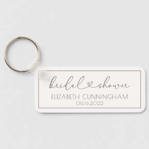 Eenvoudig minimaal elegant grafisch Vrijgezellenfe Sleutelhanger