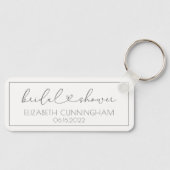 Eenvoudig minimaal elegant grafisch Vrijgezellenfe Sleutelhanger (Voorkant)