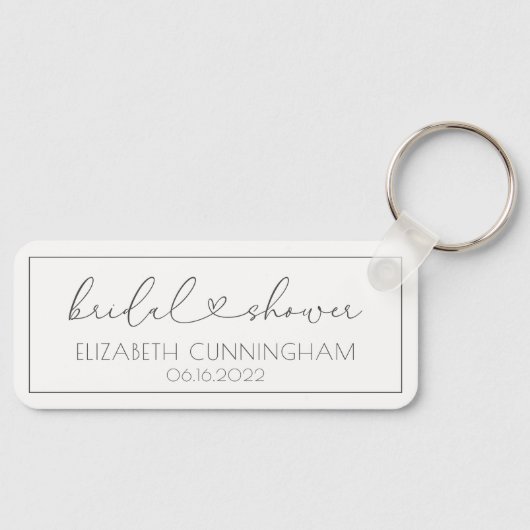 Eenvoudig minimaal elegant grafisch Vrijgezellenfe Sleutelhanger (Voorkant)