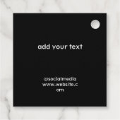 Eenvoudig minimaal elegant happy moederdag cadeau bedankjes labels (Achterkant)