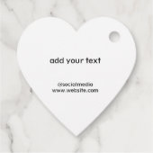 Eenvoudig minimaal elegant kerstcadeau label (Achterkant)