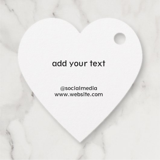 Eenvoudig minimaal elegant kerstcadeau label (Achterkant)