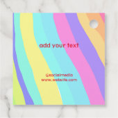 Eenvoudig minimaal elegant kerstcadeau label (Achterkant)