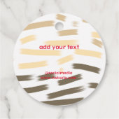 Eenvoudig minimaal elegant kerstcadeau label (Achterkant)
