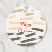 Eenvoudig minimaal elegant kerstcadeau label (Voorkant)