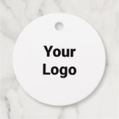 Eenvoudig minimaal elegant kerstcadeau label (Voorkant)