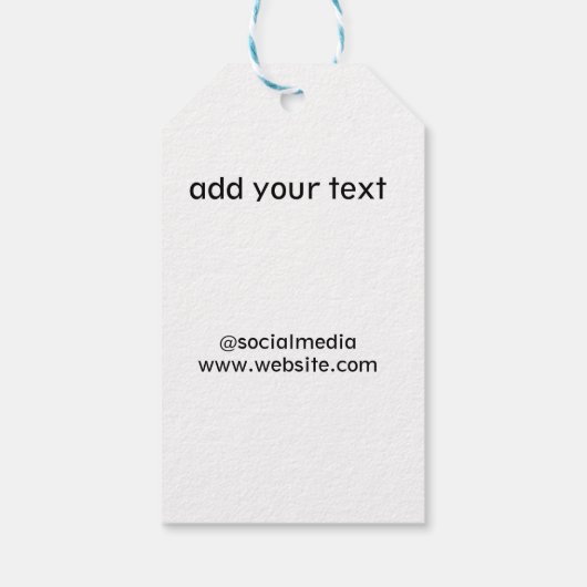 Eenvoudig minimaal elegant kerstcadeau label cadeaulabel (Achterkant)