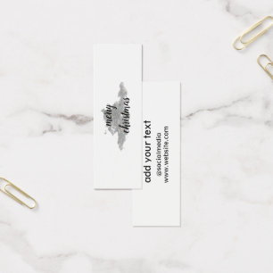 Eenvoudig minimaal elegant kerstcadeau label mini visitekaartjes