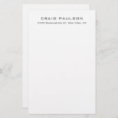 Eenvoudig Minimaal Elegant Klassiek Ontwerp Briefpapier (Voorkant / Achterkant)