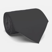 Eenvoudig Minimaal Elegant Modern Grijs Stropdas (Opgerold)
