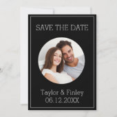 Eenvoudig Minimaal Elegant Persoonlijk Fotohuwelij Kaart (Voorkant)