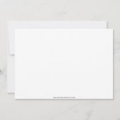 Eenvoudig minimaal elegant Script Gold Heart dat w Save The Date (Achterkant)