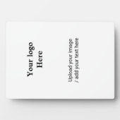 Eenvoudig minimaal elegant voeg jouw tekst logo af fotoplaat (voorkant)