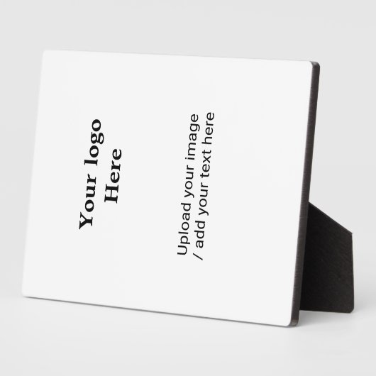 Eenvoudig minimaal elegant voeg jouw tekst logo af fotoplaat (Zijkant)
