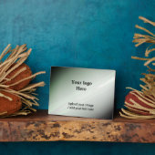 Eenvoudig minimaal elegant voeg jouw tekst logo af fotoplaat (Zijkant)