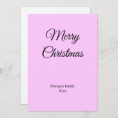 Eenvoudig minimaal elegant voor jouw tekst kerst (Voorkant / Achterkant)