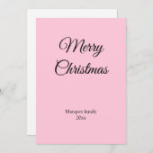 Eenvoudig minimaal elegant voor jouw tekst kerst (Voorkant / Achterkant)