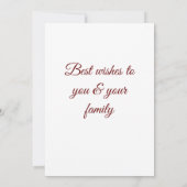 Eenvoudig minimaal elegant voor jouw tekst kerst (Achterkant)