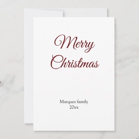 Eenvoudig minimaal elegant voor jouw tekst kerst (Voorkant)