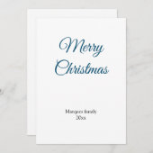 Eenvoudig minimaal elegant voor jouw tekst kerst (Voorkant / Achterkant)