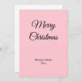 Eenvoudig minimaal elegant voor jouw tekst kerst (Voorkant / Achterkant)