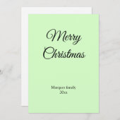 Eenvoudig minimaal elegant voor jouw tekst kerst (Voorkant / Achterkant)