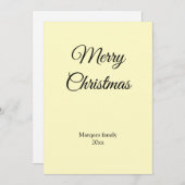 Eenvoudig minimaal elegant voor jouw tekst kerst (Voorkant / Achterkant)