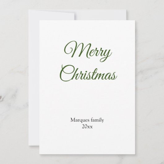 Eenvoudig minimaal elegant voor jouw tekst kerst (Voorkant)