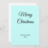 Eenvoudig minimaal elegant voor jouw tekst kerst (Voorkant / Achterkant)