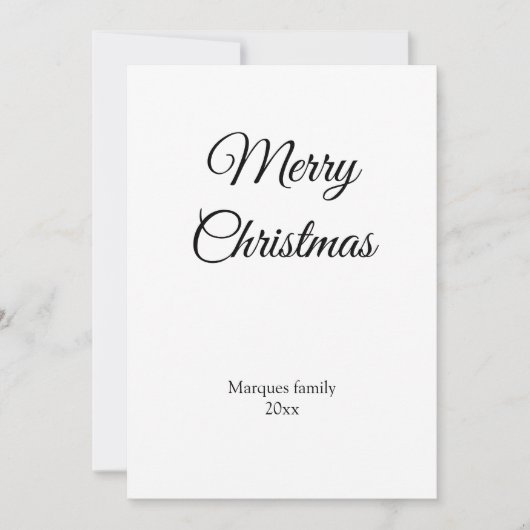 Eenvoudig minimaal elegant voor jouw tekst kerst (Voorkant)