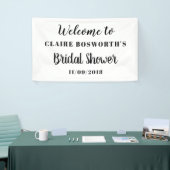 Eenvoudig minimaal elegant Vrijgezellenfeest Spandoek (Beurs)