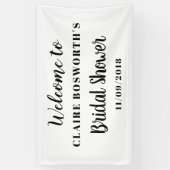 Eenvoudig minimaal elegant Vrijgezellenfeest Spandoek (Verticaal)