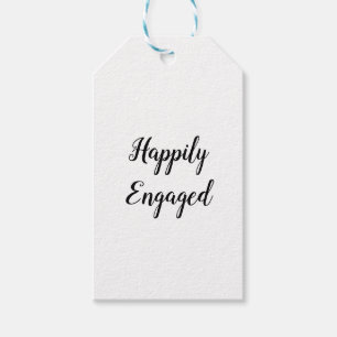 Eenvoudig minimaal elegantrey cadeautje label cadeaulabel