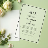 Eenvoudig minimaal en chique | Bruiloft Acryl Uitnodigingen