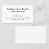 Eenvoudig, minimaal en eenvoudig Visitekaartje (Voorkant / Achterkant)