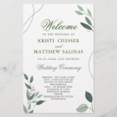 Eenvoudig minimaal eucalyptus Greenery Wedding Pro (Voorkant)