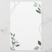 Eenvoudig minimaal eucalyptus Greenery Wedding Pro (Achterkant)