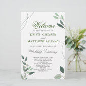 Eenvoudig minimaal eucalyptus Greenery Wedding Pro (Staand voorkant)