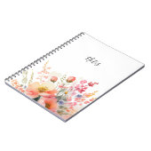 Eenvoudig minimaal floraal alledaags Notitieboek v (Linkerzijde)