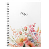 Eenvoudig minimaal floraal alledaags Notitieboek v (Voorkant)